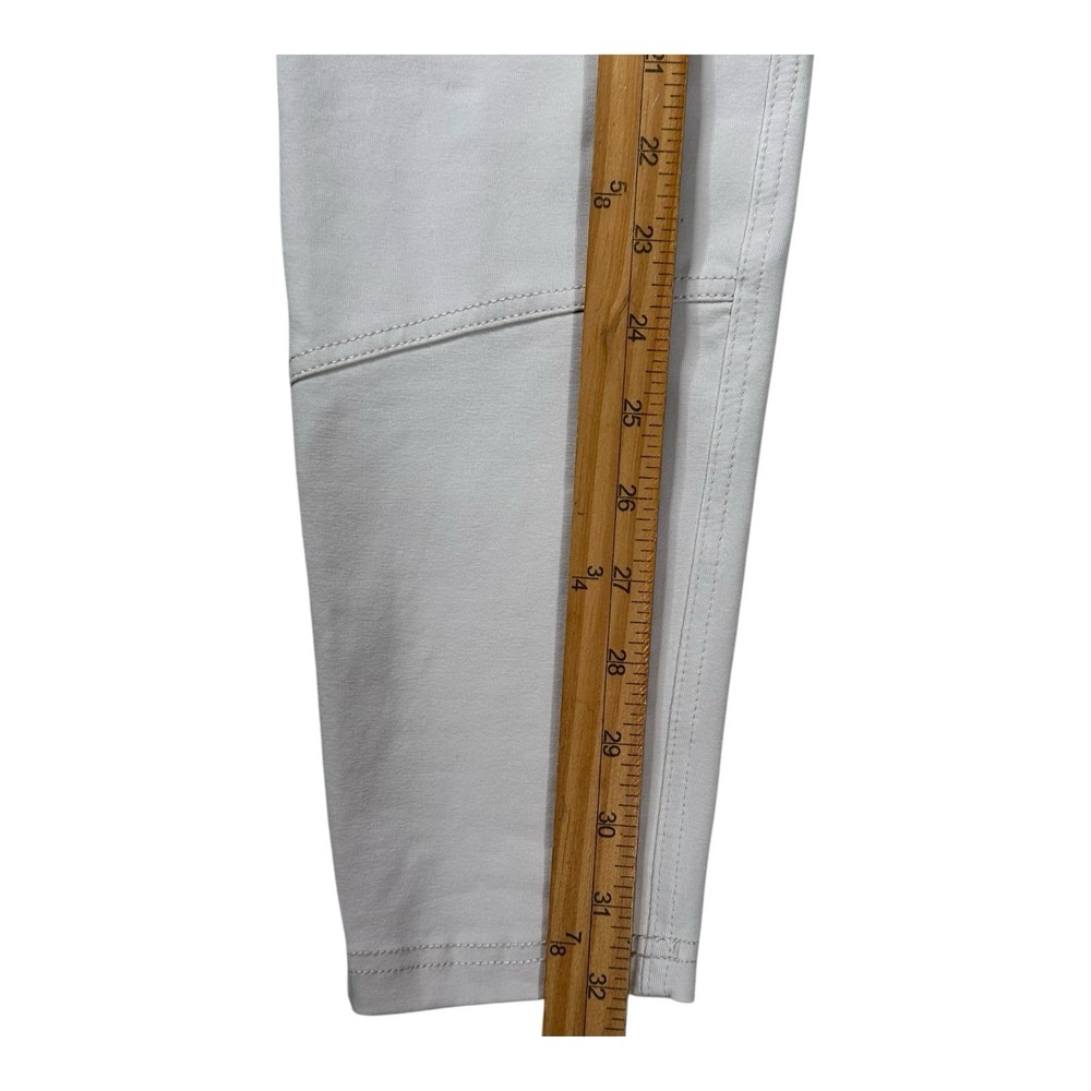Freddy Italian Crop Cream Pants Limited Spandex Edition High Waist Zip Side US 6 - Picture 7 of 16